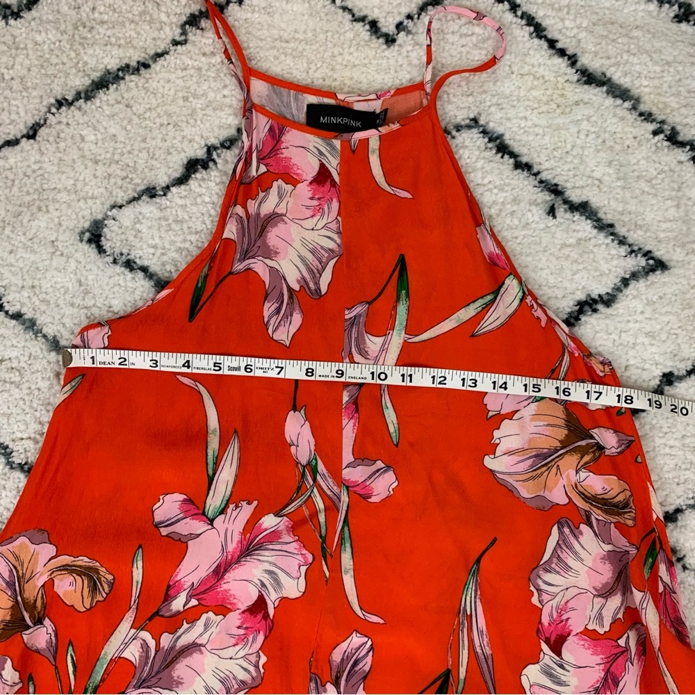 ✨5 FOR $25✨ Minkpink Orange Floral Swing dress - Picture 6 of 6